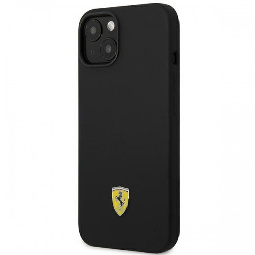 Ferrari FEHCP14MSIBBK iPhone 14 Plus 6,7" czarny|black hardcase Silicone Metal Logo image 2