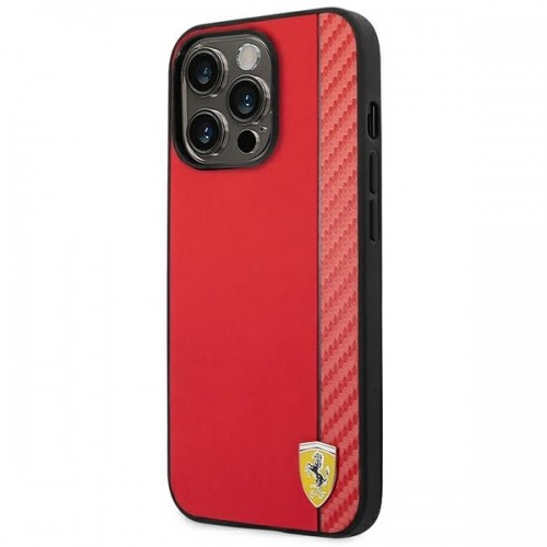 Ferrari FEHCP14LAXRE iPhone 14 Pro 6,1" czerwony|red hardcase Carbon image 2