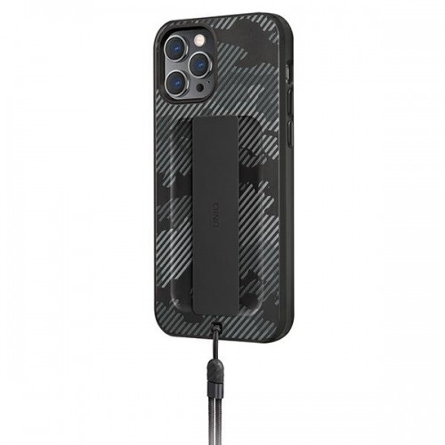 UNIQ etui Heldro iPhone 12 Pro Max 6,7" czarny moro|charcoal camo Antimicrobial image 2