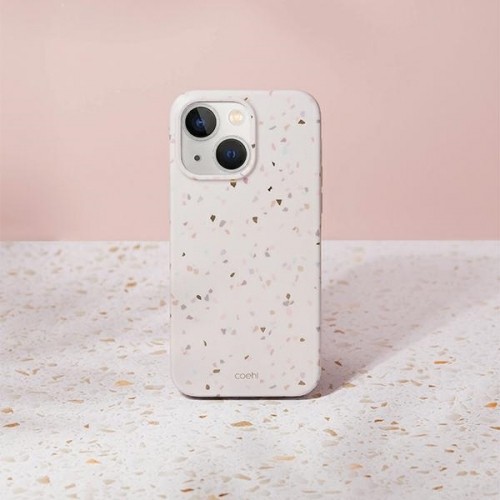 UNIQ etui Coehl Terrazzo iPhone 14 Plus 6,7" piaskowy|sandstone image 2