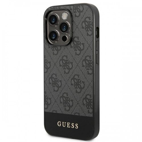 Guess 4G Stripe Case for iPhone 14 Pro Grey image 2