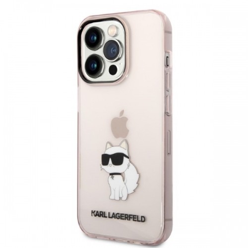 Karl Lagerfeld IML Choupette NFT Case for iPhone 14 Pro Max Pink image 2