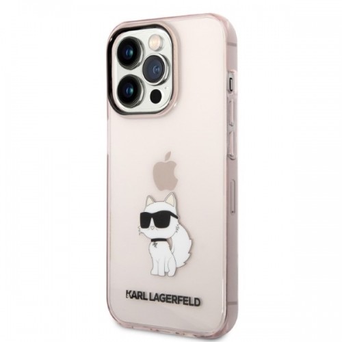 Karl Lagerfeld IML Choupette NFT Case for iPhone 14 Pro Pink image 2