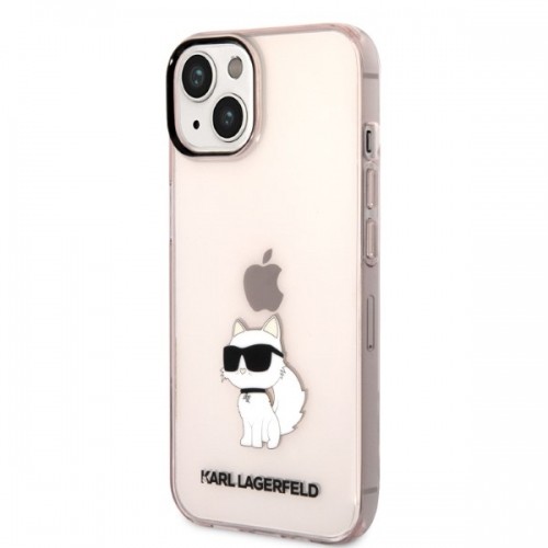 Karl Lagerfeld IML Choupette NFT Case for iPhone 14 Pink image 2