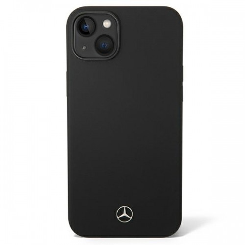 Mercedes Liquid Silicone Case for iPhone 14 Black image 2