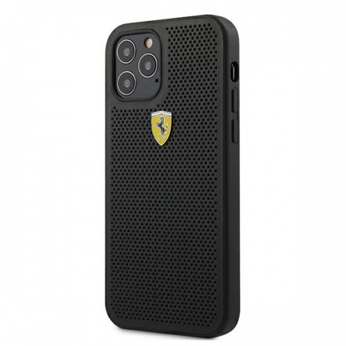 Ferrari case for iPhone 12 Pro Max 6,7" FESPEHCP12LBK black hardcase On Track Perforated image 2