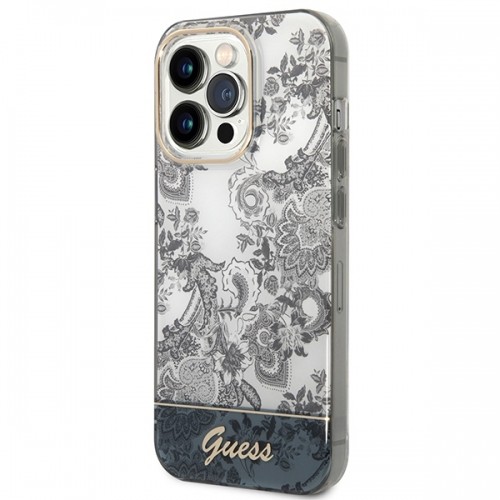 Guess PC|TPU Toile De Jouy Case for iPhone 14 Pro Max Grey image 2
