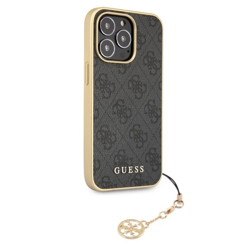 Guess 4G Charms Case for iPhone 13 Pro Max Grey image 2