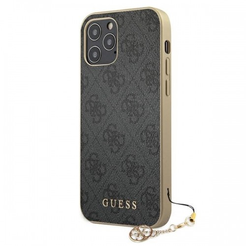 Guess 4G Charms Case for iPhone 12|12 Pro 6.1 Grey image 2