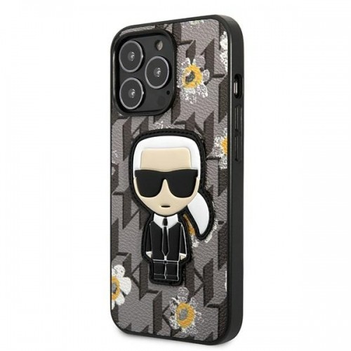 Karl Lagerfeld Ikonik Flower Case for iPhone 13 Pro Grey image 2