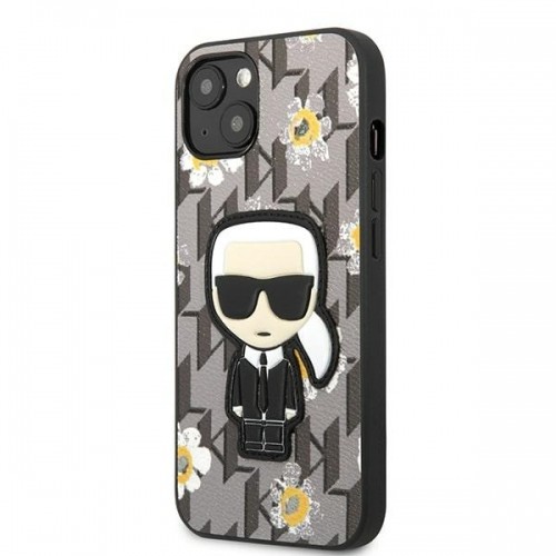 Karl Lagerfeld Ikonik Flower Case for iPhone 13 Grey image 2