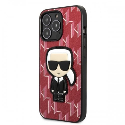 Karl Lagerfeld Monogram Ikonik Case for iPhone 13 Pro Red image 2