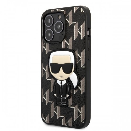 Karl Lagerfeld Monogram Ikonik Case for iPhone 13 Pro Black image 2