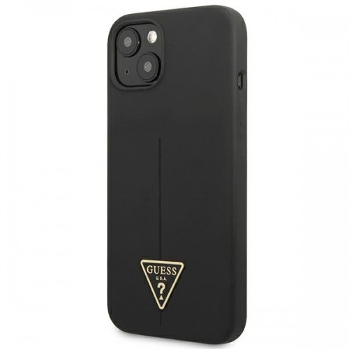 Guess Silicone Line Triangle Case for iPhone 13 mini Black image 2