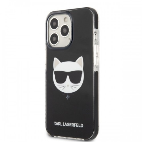 Karl Lagerfeld TPE Choupette Head Case for iPhone 13 Pro Max Black image 2