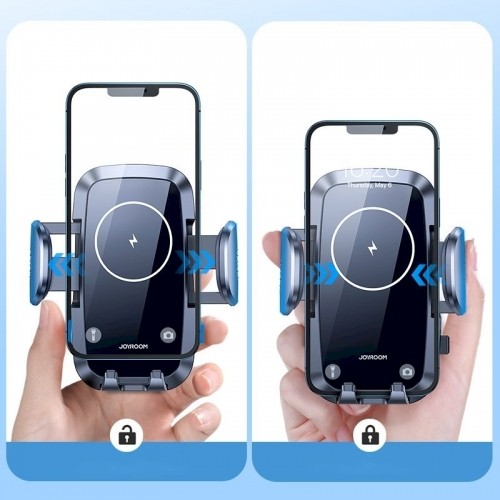 Joyroom Wireless Charger Car Mount Phone Bracket Air Vent Holder Qi Charger 15 W black (JR-ZS241) image 2