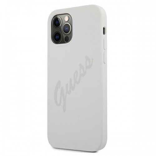 GUHCP12LLSVSCR Guess Silicone Vintage Cover for iPhone 12 Pro Max 6.7 Cream image 2