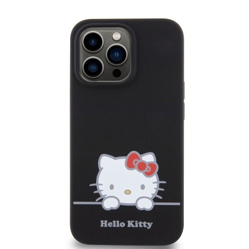 Hello Kitty Liquid Silicone Daydreaming Logo Case for iPhone 13 Pro Black image 2