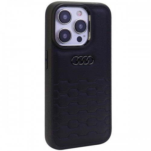 Audi GT Synthetic Leather iPhone 15 Pro 6.1"czarny|black hardcase AU-TPUPCIP15P-GT|D2-BK image 2