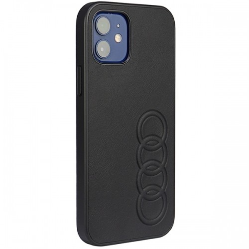 Audi Synthetic Leather iPhone 12|12 Pro 6.1" czarny|black hardcase AU-TPUPCIP12P-TT|D1-BK image 2