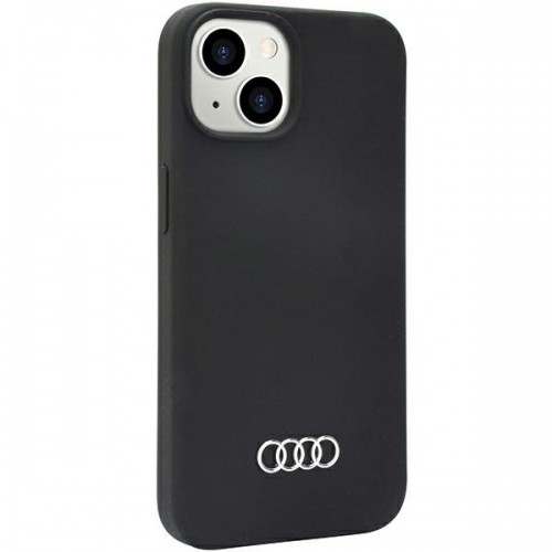 Audi Silicone Case iPhone 14 6.1" czarny|black hardcase AU-LSRIP14-Q3|D1-BK image 2