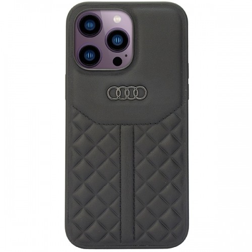 Audi Genuine Leather iPhone 14 Pro Max 6.7" czarny|black hardcase AU-TPUPCIP14PM-Q8|D1-BK image 2