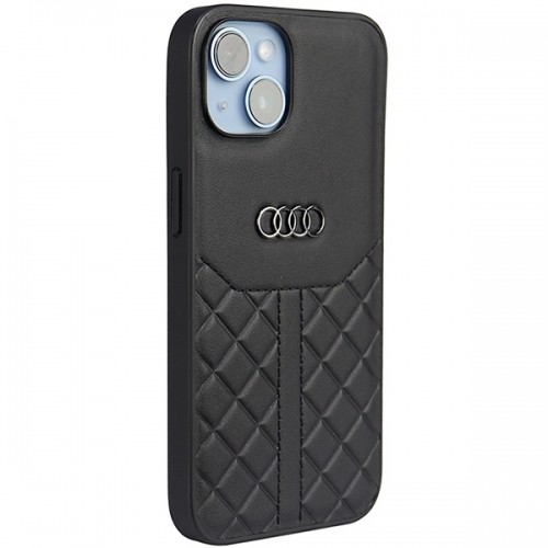 Audi Genuine Leather iPhone 14 6.1" czarny|black hardcase AU-TPUPCIP14-Q8|D1-BK image 2