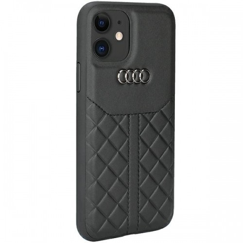Audi Genuine Leather iPhone 12|12 Pro 6.1" czarny|black hardcase AU-TPUPCIP12P-Q8|D1-BK image 2