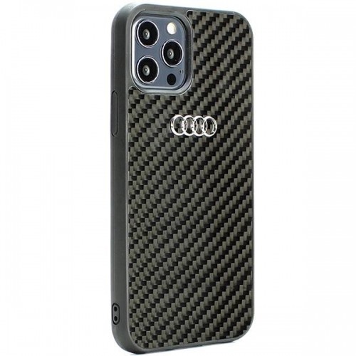 Audi Carbon Fiber iPhone 12|12 Pro 6.1" czarny|black hardcase AU-TPUPCIP12P-R8|D2-BK image 2