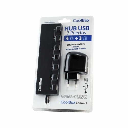 USB Hub CoolBox HUBCOO356A Black image 2