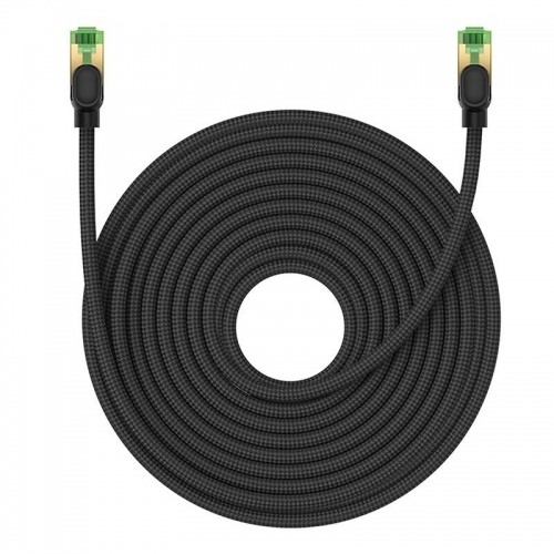 Braided network cable cat.8 Baseus Ethernet RJ45, 40Gbps, 20m (black) image 2