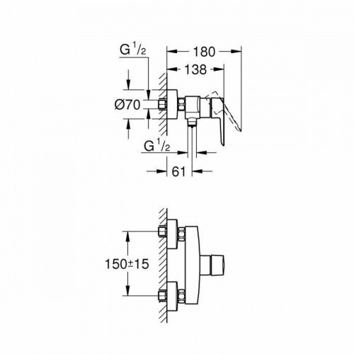 Смеситель для душа Grohe Start image 2