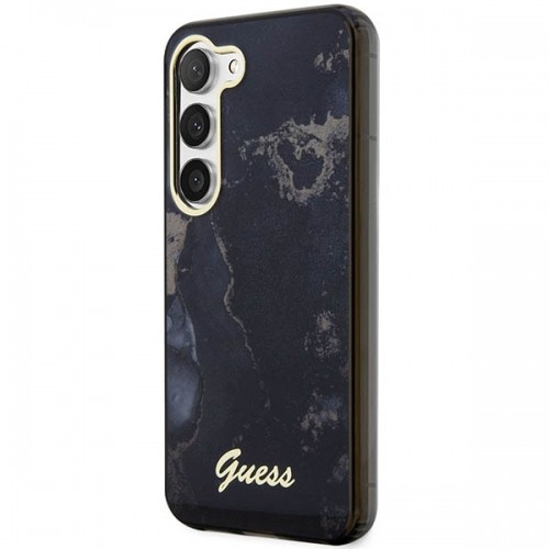 Guess GUHCS23SHTMRSK S23 S911 czarny|black hardcase Golden Marble Collection image 2