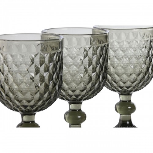 Set of cups Home ESPRIT Grey Crystal 240 ml (6 Units) image 2