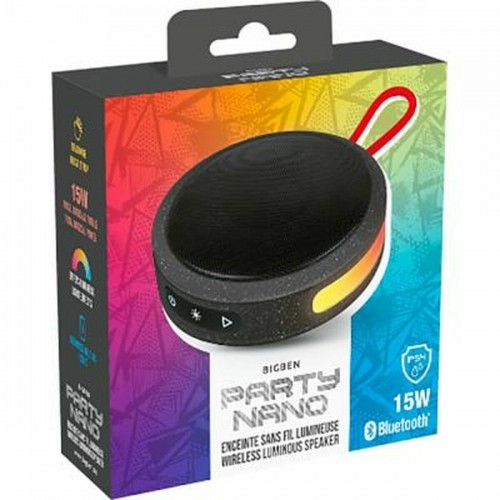 Portable Bluetooth Speakers Bigben PARTY NANO 15 W Black image 2