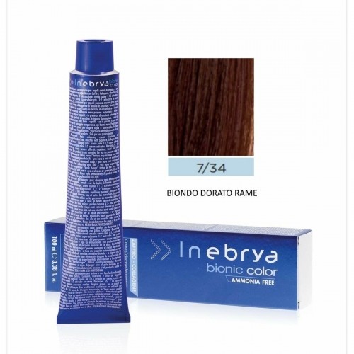 Постоянная краска Inebrya Bionic Color Nº 7/34 Blonde Golden Copper 100 ml image 2