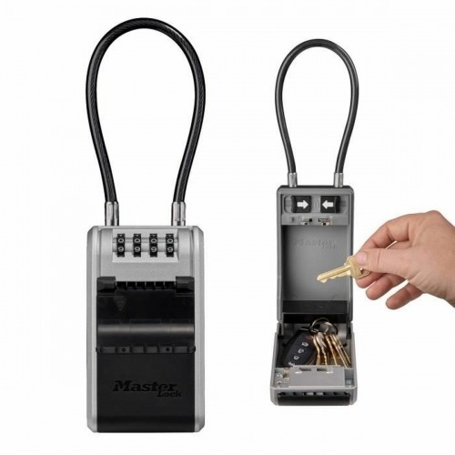 Safety Deposit Box for Keys Master Lock For hanging 19,6 x 7,6 x 5,6 cm Aluminium image 2