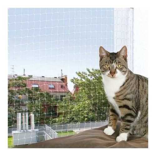 Drošības tīkls Trixie 44343 Kaķis Caurspīdīgs Neilons 8 x 3 m image 2