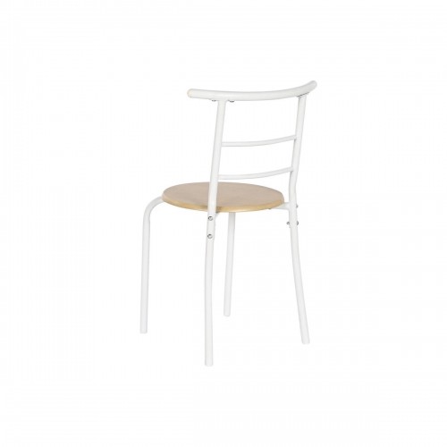 Galda komplekts ar 4 krēsliem DKD Home Decor Balts Dabisks Metāls Koks MDF 121 x 55 x 78 cm image 2