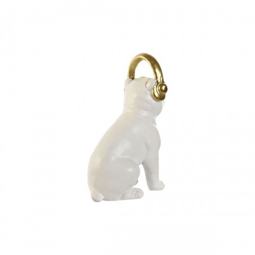 Декоративная фигура Home ESPRIT Белый Чёрный Позолоченный Пёс 12 x 18 x 30 cm (2 штук) image 2