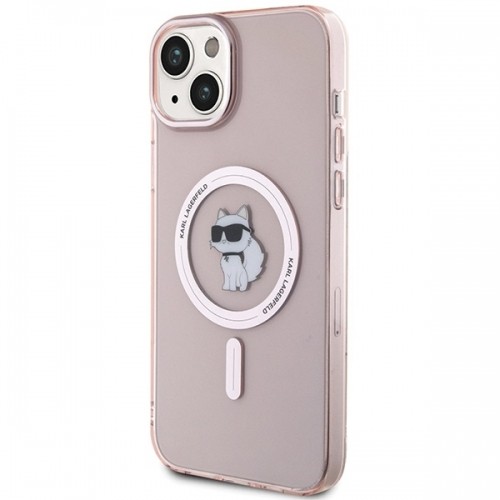 Karl Lagerfeld KLHMP15MHFCCNOP iPhone 15 Plus | 14 Plus 6.7" różowy|pink hardcase IML Choupette MagSafe image 2