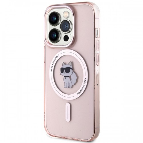 Karl Lagerfeld KLHMP15XHFCCNOP iPhone 15 Pro Max 6.7" różowy|pink hardcase IML Choupette MagSafe image 2