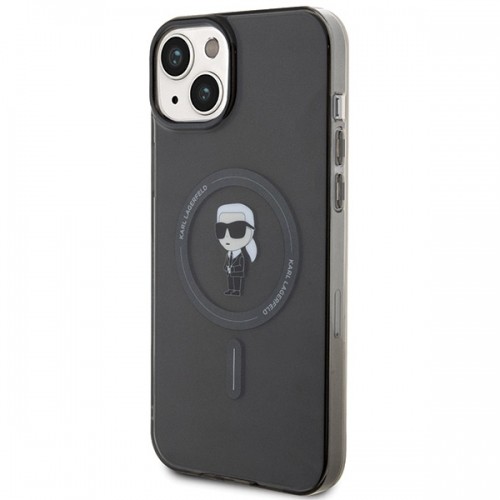 Karl Lagerfeld KLHMP15MHFCKNOK iPhone 15 Plus 6.7" czarny|black hardcase IML Ikonik MagSafe image 2