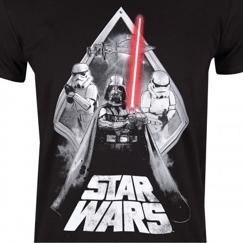 Short Sleeve T-Shirt Star Wars Galaxy Portal Black Unisex image 2