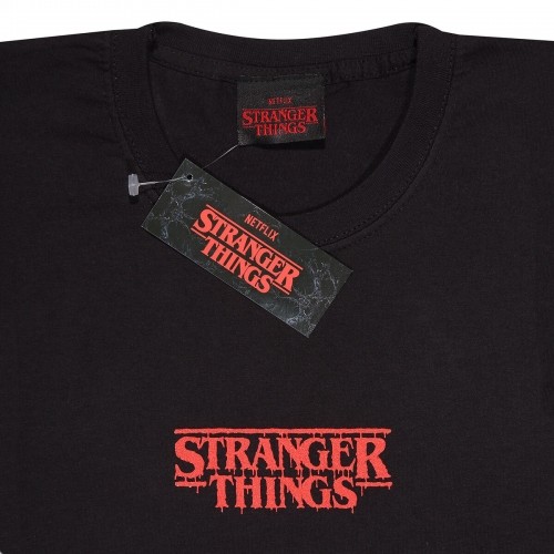 Short Sleeve T-Shirt Stranger Things Demogorgon Upside Down Black Unisex image 2