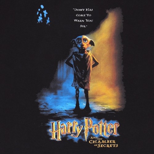 Short Sleeve T-Shirt Harry Potter Dobby Poster Black Unisex image 2