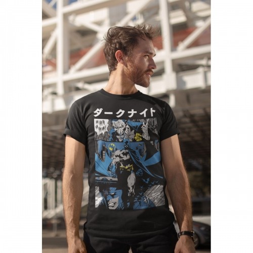 Krekls ar Īsām Piedurknēm Batman Manga Cover Melns Unisekss image 2