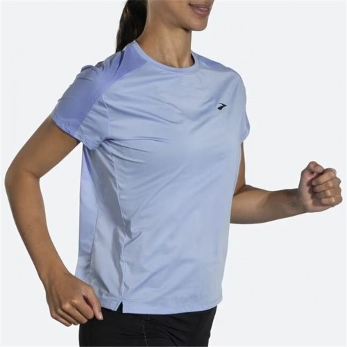 Women’s Short Sleeve T-Shirt Brooks Sprint Free Aquamarine Lady image 2