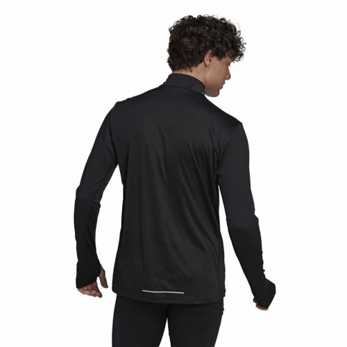 Men’s Long Sleeve T-Shirt Adidas Own The Run Black image 2