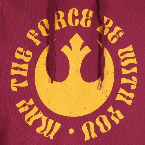 Толстовка с капюшоном унисекс Star Wars May The Force Be With You Бордовый image 2